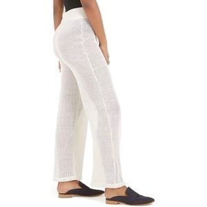 NWT Free People Ivory Woven Summer Nights Pant